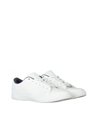 LAST SIZE, Ανδρικά αθλητικά παπούτσια Zumin λευκά  με μπλε - Kalapod.gr